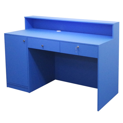 GDT-240 심플 일자형 카운터 책상(blue)